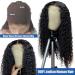 22 inch Glueless Water Wave Lace Front Human Hair Wig for Black Women - Pre Plucked with Baby Hair, Transparent Lace Closure, Curly Style - Full and Natural Look - Buy Online on GoSupps.com