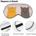LynaRei Cute Cat Sleep Mask Blindfold - Super-Smooth Soft Eye Cover for Travel and Nap - Buy Online on GoSupps.com