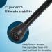 Black Walking Stick for Men and Women - Lightweight, Adjustable, Durable & Portable - Buy Online on GoSupps.com