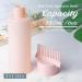MEGAVOW Pack of 2 Root Comb Applicator Bottle 180ml Squeeze Shampoo Brush Hair Coloring Dye and Scalp Treatment Tools with Graduated Scale (2 Colors) - Buy Online on GoSupps.com