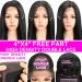 Joedir 13x4x4 Lace Front Wig - Long Straight Black Wig with Baby Hair Synthetic High-Temperature Resistant 180% Density - 76 CM - Buy Online on GoSupps.com