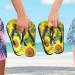 Mnsruu Summer Floral Sunflower Flip Flops for Men & Women - Perfect for Home Hotel Spa and Travel - Buy Online on GoSupps.com