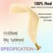 KOCONI 14 Inch Platinum Blonde Nano Ring Hair Extensions - Real Human Hair, Double Drawn Nano Tip Beads - 50g - 14 inch #613 Light Blonde - Buy Online on GoSupps.com