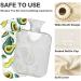 NAANLE 1L Watercolor Disk Heat Bottle with Cover | Transparent Hot Water Bottle for Pain Relief & Therapy - Buy Online on GoSupps.com