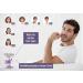 2-Piece Silicone Scalp Massage Brush Set | Mold-Resistant Head Massager for Hair Shampoo - Wakisaki Purple - Buy Online on GoSupps.com