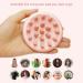 Silicone Hair Scalp Massager Brush for Hair Growth & Dandruff Exfoliation - Wet/Dry Scalp Stimulator with Wall Hook - Light Pink - Buy Online on GoSupps.com