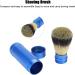 Nestnichs Portable Mini Shaving Brush - Travel-Friendly Gentleman's Facial Cleaning Foam Brush with Stainless Aluminum Handle - Buy Online on GoSupps.com