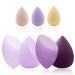 Make up sponge 7 PCs beauty blender sponges multi -colored with 3 mini makeup sponges blender beauty sponge foundation make -up for liquid foundation powder sun protection and cream (4+3)