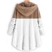 Hanxiulin Women's Fleece Plush Jacket - Fluffy Warm Zipper Cardigan Casual Windproof Autumn Coat 4XL Khaki - Buy Online on GoSupps.com