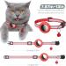 Reflective Airtag Cat Neck Band - Apple Airtag Compatible with Safety Buckle Bell & Holder for Kittens & Puppies - Stylish Red Design - Buy Online on GoSupps.com