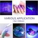 TOEDO 3W UV LED Gel Nail Lamp | 4 Levels Setting Gooseneck Lamp Clip | Professional Nail Dryer for Gel Polish | Black Nail Art Accessories - Buy Online on GoSupps.com
