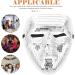 Homsfou Halloween Disco Ball Glitter Mask | Festival Masquerade Face Cover for Parties & DJ Events | Silver Halloween Decoration - Buy Online on GoSupps.com