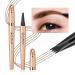 2024 New Magic 4-Tip Eyebrow Pencil - Upgraded 3D Long-Lasting Waterproof Microblading Eye Brow Pencil Contouring Pen Creating Natural Looking Brows Effortlessly (Light Brown)