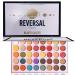 Reversal Planet Eyeshadow Palette  Highly Pigmented 40 Shades Everyday Matte Shimmer Glitter Makeup Artistry Palette   Waterproof Blendable Eye Shadow  No Flaking  Little Fall Out  Stay Long  Hard Smudge  Cruelty- Free M...