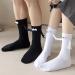 2023 Magnetic 3D Doll Couple Socks - Unisex Funny Hand in Hand Design (2 Pair/White) - Buy Online on GoSupps.com