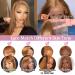Ginger Brown Lace Front Human Hair Wig 20 Inch - 150% Density Straight Ginger Blonde Wig with HD Lace Frontal & Baby Hair - Brazilian Hair Pre Plucked for Natural Look - Buy Online on GoSupps.com