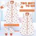 Lictin 100% Cotton Baby Sleeping Bag 3-18 Months | TOG 2.5 Wearable Blanket with Removable Sleeves | Adjustable Length for Winter | Infant Toddler Sleep Sack - Buy Online on GoSupps.com
