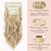 4PCS-11Clips Curly Synthetic Hair Extensions 22 Inches - Dark Blonde mix Bleach Blonde - Buy Online on GoSupps.com