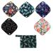 5 Cloth Menstrual Pads 1 Wet Bag XS Panty Liners Reusable Washable (Blue Feather Down XS Panty Liners) XS Panty Liners Blue Feather Down