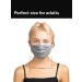 Adult 2-Pack Anti-Microbial Cloth Face Mask - Adjustable & Breathable - 2-Layer Poly-Cotton - Gray - Buy Online on GoSupps.com