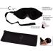 100% Light Blocking Sleep Mask Blindfold - Blackout Eye Shades for Relaxation, Migraines, Insomnia - Includes Soft Travel Eye Mask with Ear Plugs - Buy Online on GoSupps.com