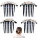 4 Pcs Pearls Hair Side Comb Womens Girls Rhinestones Flower Hair Combs Pins Hair Accessories Vintage Wedding Headpieces Hair Tools Hair Accessory Wedding Daily Gift for Women and Girls Style2