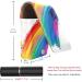 Travel Lipstick Organizer Case - Portable Makeup Bag with Mirror | Watercolor Lines Rainbow Design - Buy Online on GoSupps.com