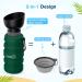 Pecute Dog Water Bottle - Foldable Safe & Non-Toxic Portable Pet Water Bottle for Outdoor Activities - 850ml Green XL - Buy Online on GoSupps.com