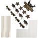jojofuny 39 Pcs Insert Card Grad Cupcake Toppers Cake Decoration Party Supplies Grad Party Cupcake Toppers Graduation Cap Graduation Fruit Pick Decorative Topper Set The Paper Toothpick Blackx3pcs 20X14.5X0.1CMx3pcs - Buy Online on GoSupps.com