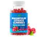 Magnesium Citrate 600mg Gummies (120 Count) - Maximum Strength Supports Calm Bone Heart & Nerve Health - Gluten-Free Non-GMO Vegetarian Great Tasting Raspberry Flavor - 60 Servings