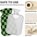 2L Heat Bottle - Durable Hand Warmer Bag for Pain Relief Cramps & Heat Therapy - Black & Green Grid Design - Buy Online on GoSupps.com