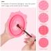 Unaone 2 PCS Makeup Brush Cleaning Mat - Silicone Pad & Foldable Bowl for Brushes & Sponges - Pink & Green - Buy Online on GoSupps.com