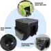Pucuwu 3-in-1 Bike Bag | 68L Waterproof Rear Seat Carrier Trunk Bag | Reflective Trim | Multifunction Saddle Bags with Rain Cover - Black - Buy Online on GoSupps.com