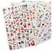 finibir Christmas Nail Art Stickers  Christmas Tree Nail Decals for Nail Art  Christmas Hat Nail Polish Stickers  There are Blue Snowmen and Snowflakes