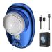 Mini Portable Shaver Mini Electric Shaver Mini Waterproof Shavers for Men Electric Razor with Led Display (Pure Blue)