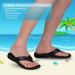 Everhealth Men's Orthotic Flip Flops - Arch Support Sandals for Plantar Fasciitis and Flat Feet - Black, Size 7 - Buy Online on GoSupps.com