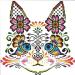 51buyoutgo Flower & Cat Cross Stitch Kits for Adults 11 ct Easy Funny Pre Printed Stamped Counted Cross Stitch Patterns Kits for Adults Beginners Kids Embroidery Starter Kits for Beginners 46x36 cm