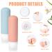 AIQinu 19-Piece Silicone Travel Bottles Set - 90ml Refillable Leak-Proof BPA-Free for Shampoo & Cream - Perfect for International Travel - Buy Online on GoSupps.com
