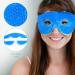 Navaris Gel Eye Masks - Set of 2 Reusable Masks for Hot/Cold Therapy - Blue Light Blue - Buy Online on GoSupps.com