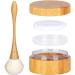 Art Secret Bamboo Loose Powder Container 30ml/1oz with Sifter Lid and Brush - Cosmetic Bake Makeup Jar with Powder Puff - Buy Online on GoSupps.com