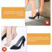 WLLHYF Adjustable Soft Shoe Filler Big Toe Plug 2 Pairs - Unisex Shoe Inserts for Relief Foot Pain in High Heels - Skin+Black - Buy Online on GoSupps.com
