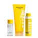 Alumni Skincare Clean & Moisturize Bundle of 3 - - Shimmering Cleanser Aerial Resurfacing Exfoliator and Weightless Moisturizer Bundle - Full Skin Care Gift Set