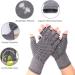 Compression Rheumatoid Arthritis Gloves for Joint Pain Relief - Fingerless Carpal Tunnel Gloves for Women/Men - Gray (Large) - Buy Online on GoSupps.com