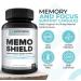 MemoShield Brain Health Supplement Advanced Memory Support with Lion's Mane Bacopa Monnieri and Ginkgo Biloba Cognitive Function and Brain Health Formula 60 Capsules - Buy Online on GoSupps.com