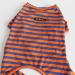 BT BEAR Colorful Striped Dog Pajamas - Soft Cotton Overall Costume for Bulldogs & Small Medium Dogs (XL Blue/Orange) - Buy Online on GoSupps.com
