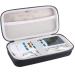 BOVKE Hard EVA Travel Case Replacement for YK15AB EMS TENS Unit Muscle Stimulator Electronic Pulse Massager Extra Room for Battery Electrode Wires Pads User Manual Pads Holder and Gel Black