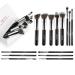 DULEE 14 piece of make -up brush set professional premium synthetic form cosmetics brush for foundation brush eyeshadow blending face powder blush concealer beauty brush kits silver silver