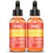 Liposomal vitamin C 2000 mg of liquid supplements (2 bottles) maximum absorption highly effective vegan Vit C ascorbic acid non-GMO gluten-free soybreis 60 ml (2 Pack)
