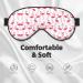 Shop Red Flamingo Pattern Unisex Sleeping Eye Mask - Soft Adjustable and Perfect for Travel | International Shipping Available - Buy Online on GoSupps.com