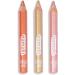Kids Glittery Jumbo Organic Makeup Pencils - Copper Gold Pink - Cosmos Organic Certified - Namaki - Buy Online on GoSupps.com